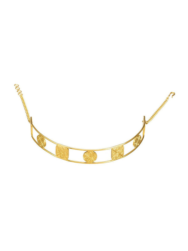 Zohra   I   Choker Cirquare Seal Handcrafted Gold Plated - Shop Cult Modern