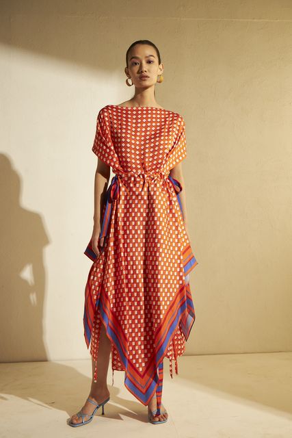asymmetrical modal dress Asymmetrical Mini Dress main image 1