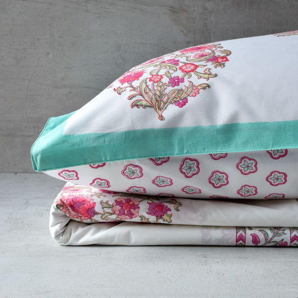 Home Artisan Anaya Floral Pattern Hand Block Print Bed Sheet - Shop Cult Modern