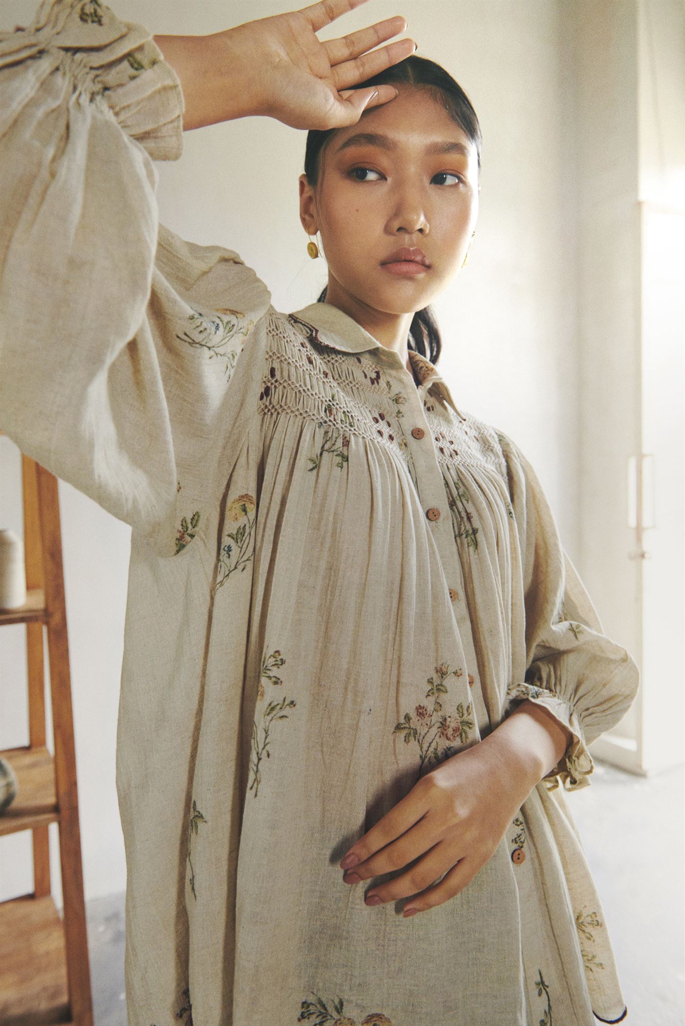 Shop Dahlia Print Cotton Shirt by Cord Studio | Shop Cult Modern