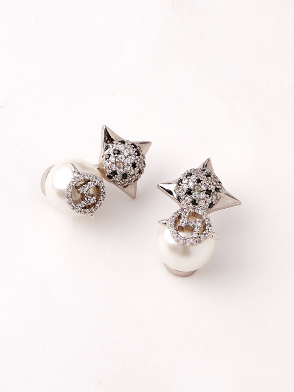 Outhouse   I    OH Brickell The Scorpia Nova Studs Silver New OHAW19SE051 - Shop Cult Modern