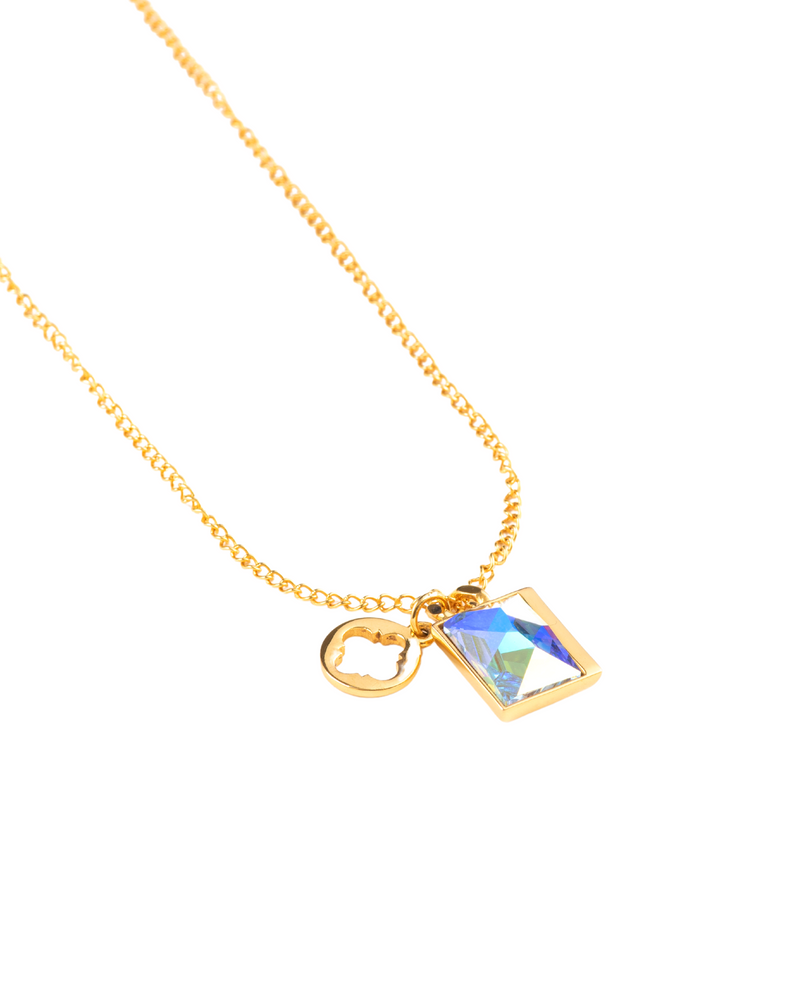 Fashion Jewelry-18k Gold Plated-Pendants-Sirius Crystal-Multi-VOYCE1034-Fashion Edit Voyce - Shop Cult Modern