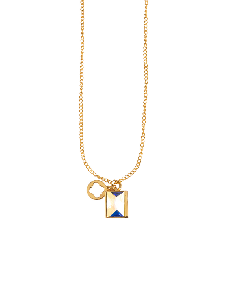 Fashion Jewelry-18k Gold Plated-Pendants-Sirius Crystal-Multi-VOYCE1034-Fashion Edit Voyce - Shop Cult Modern