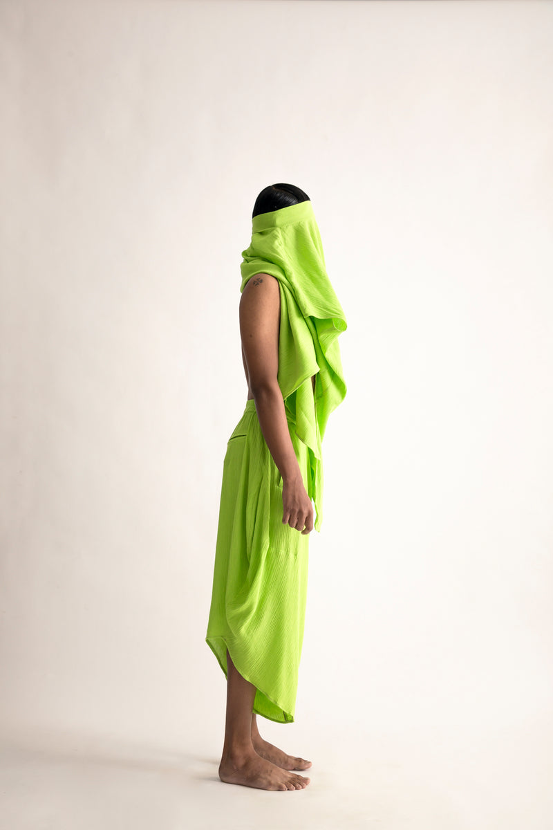 Summer Dhoti Denote Crinkle Cotton Fashion Edit Kai-39 Urvashi Kaur - Shop Cult Modern
