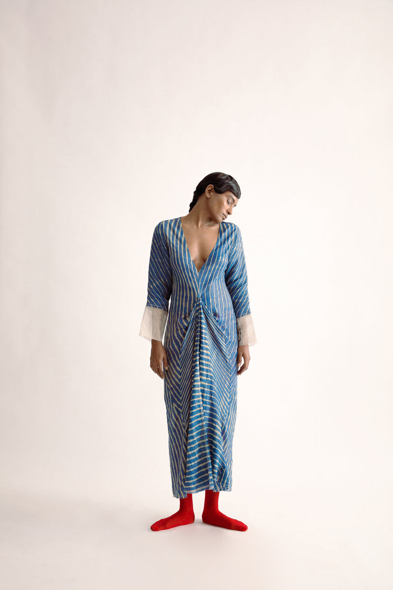 Summer Dress Isla Tussar Silk Fashion Edit Kai-38 Urvashi Kaur - Shop Cult Modern