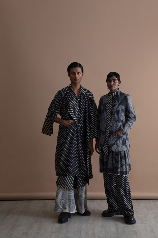 Summer Dress Gradient Handwoven Cotton Fashion Edit Kai-32 Urvashi Kaur - Shop Cult Modern