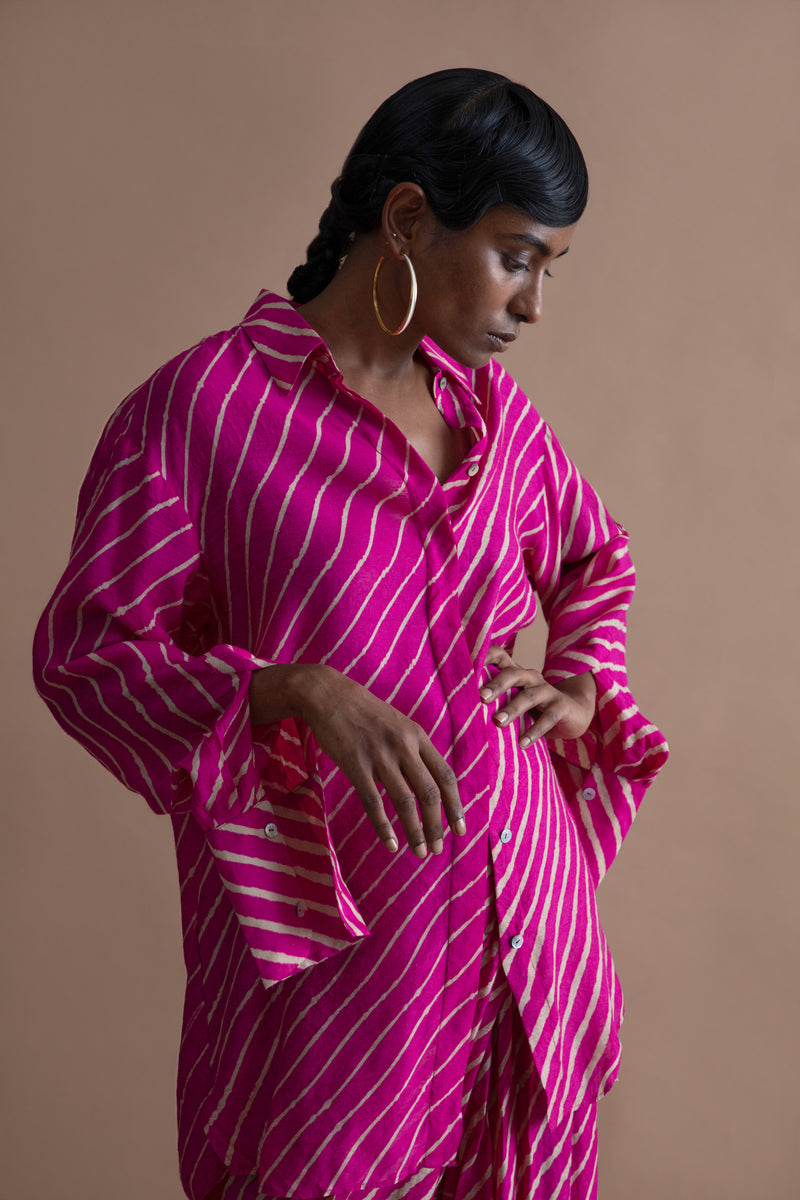 Summer Shirt Row Tussar Silk Fashion Edit Kai-01 Urvashi Kaur - Shop Cult Modern