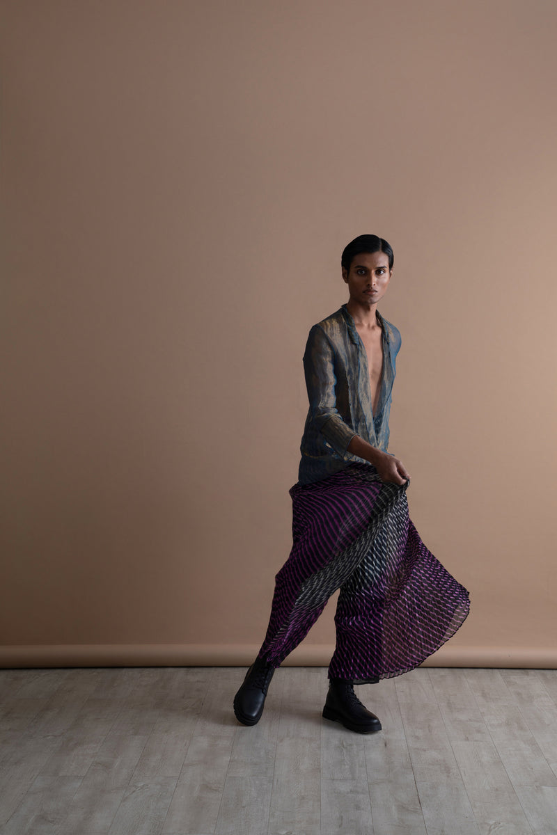 Summer Pants Echo Kota Silk Fashion Edit Kai-19A Urvashi Kaur - Shop Cult Modern