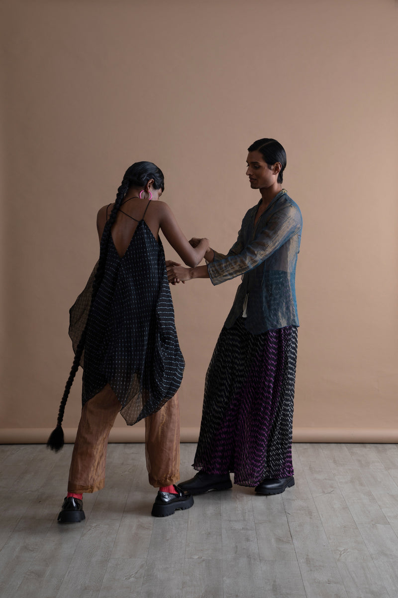 Summer Top Lara Kota Silk Fashion Edit Kai-12A Urvashi Kaur - Shop Cult Modern