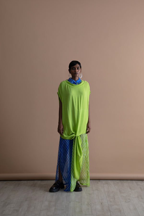 Summer Top Knot Crinkled Cotton Fashion Edit Kai-16 Urvashi Kaur - Shop Cult Modern