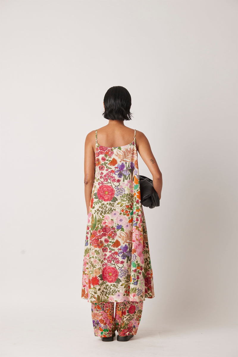 Summer Dress Slip Khadi Imfy Floral-The Chalk Floral Story-Fashion Edit-Yc14D-50 Yc14Fl-05-Yavi - Shop Cult Modern