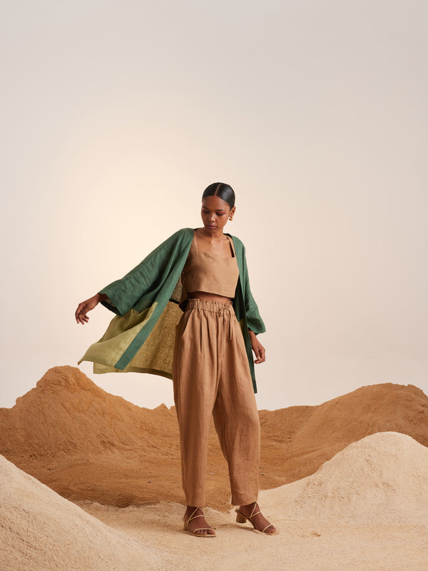 Summer Co-Ord Set Of 3 Cape June-Fern-Macha-Sand-Linen-Ss23-Jcs3-Fms-Cord - Shop Cult Modern