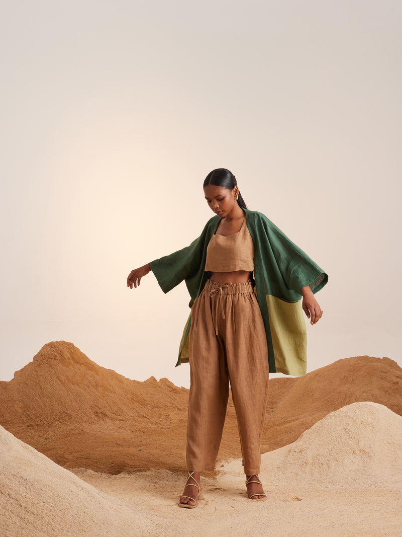 Summer Co-Ord Set Of 3 Cape June-Fern-Macha-Sand-Linen-Ss25-Jcs3-Fms-Cord - Shop Cult Modern