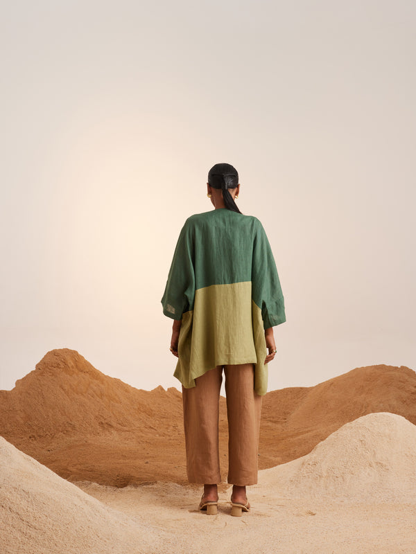 Summer Cape Overlay June-Fern-Macha 
-Linen-Ss23-Jc-Fm-Cord - Shop Cult Modern