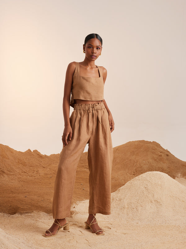 Summer Co-Ord Set June-Sand-Linen-Ss23-Js-Sand-Cord - Shop Cult Modern