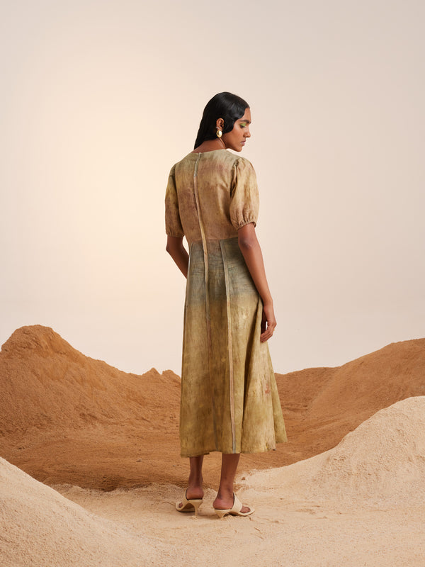 Summer Dress Panelled-Impression-Linen-Ss23-Pd-Imp-Cord - Shop Cult Modern