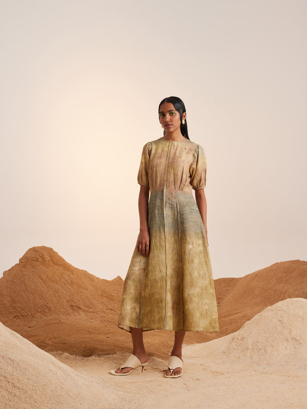 Summer Dress Panelled-Impression-Linen-Ss23-Pd-Imp-Cord - Shop Cult Modern