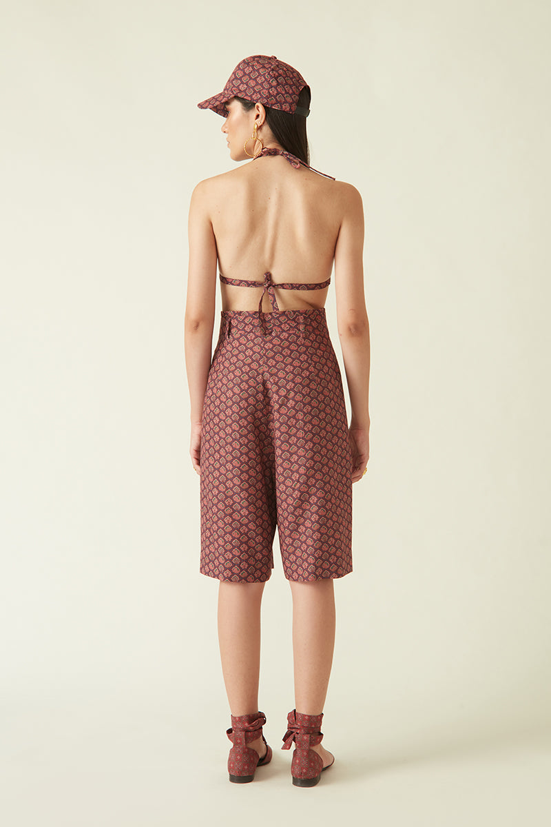 Summer Shorts Silk Printed-Fashion Edit Java 03A-2JV-135-Payal Pratap - Shop Cult Modern