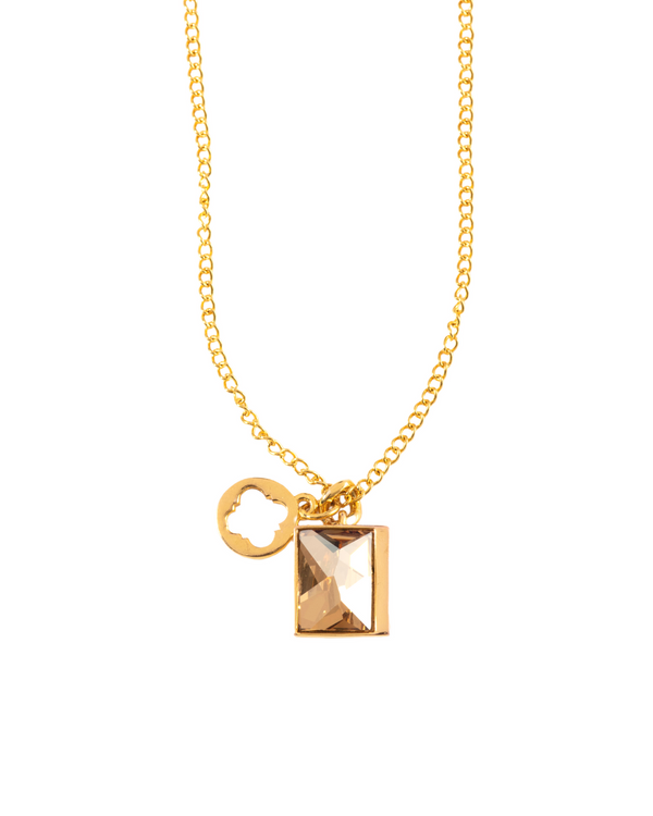 Fashion Jewelry-18k Gold Plated-Pendants-Sirius Crystal-Gold-VOYCE1037-Fashion Edit Voyce - Shop Cult Modern