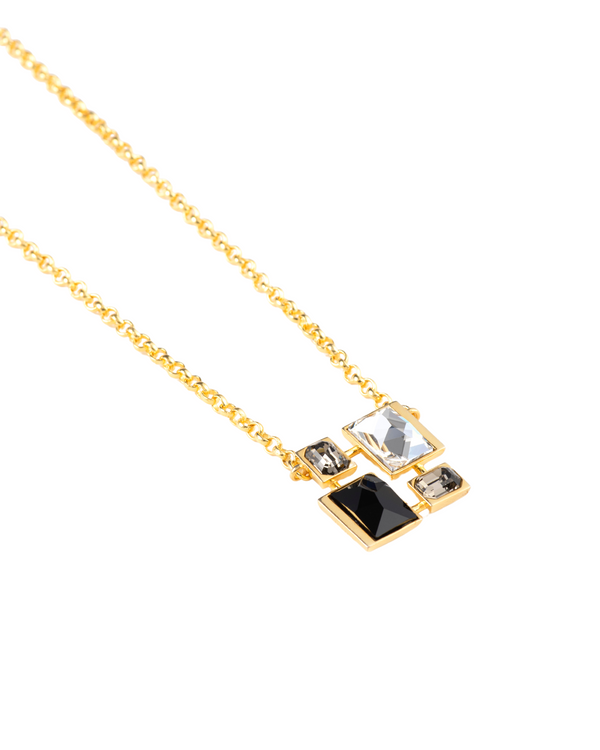 Fashion Jewelry-18k Gold Plated-Pendants-Infinity Crystal Signature-Multi-VOYCE1030-Fashion Edit Voyce - Shop Cult Modern
