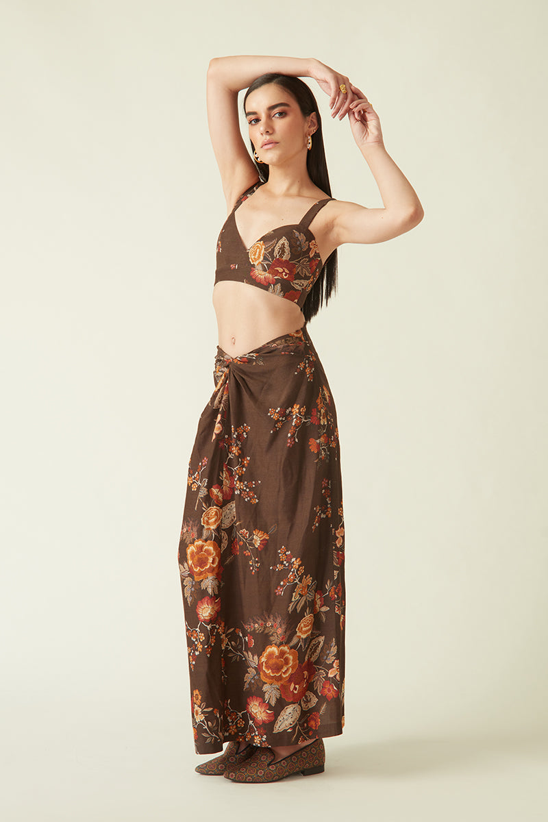 Summer Skirt Silk Printed-Fashion Edit Java 03A-5JV-19-Payal Pratap - Shop Cult Modern