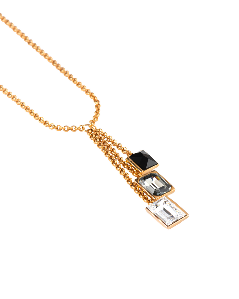 Fashion Jewelry-18k Gold Plated-Necklace-Perseid Crystal-Multi-VOYCE1032-Fashion Edit Voyce - Shop Cult Modern