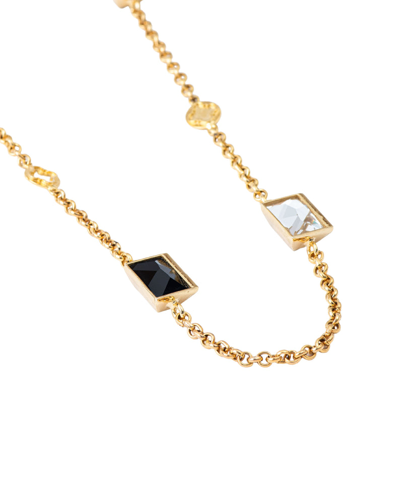 Fashion Jewelry-18k Gold Plated-Necklace-Elysian Crystal(S)-Multi-VOYCE1024-Fashion Edit Voyce - Shop Cult Modern