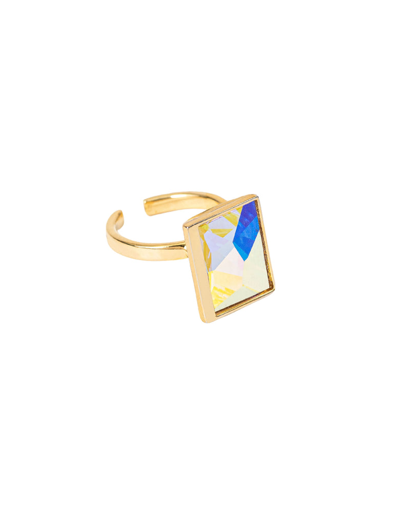 Fashion Jewelry-18k Gold Plated-Ring-Sirius Crystal-Multi-VOYCE1001-Fashion Edit Voyce - Shop Cult Modern