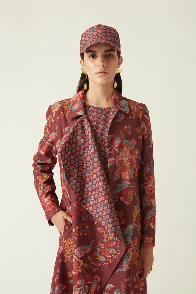 Summer Jacket Silk Benum Printed-Fashion Edit Java 03A-7JV-22-Payal Pratap - Shop Cult Modern