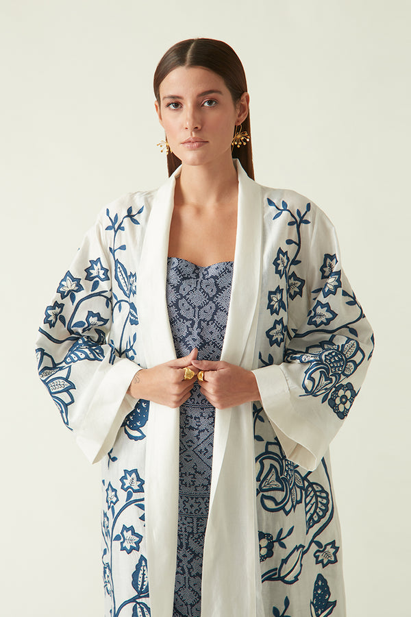 Summer Jacket Silk Cotton Wokam Overlay-Java E2-Fashion Edit-7JV-44-Payal Pratap - Shop Cult Modern