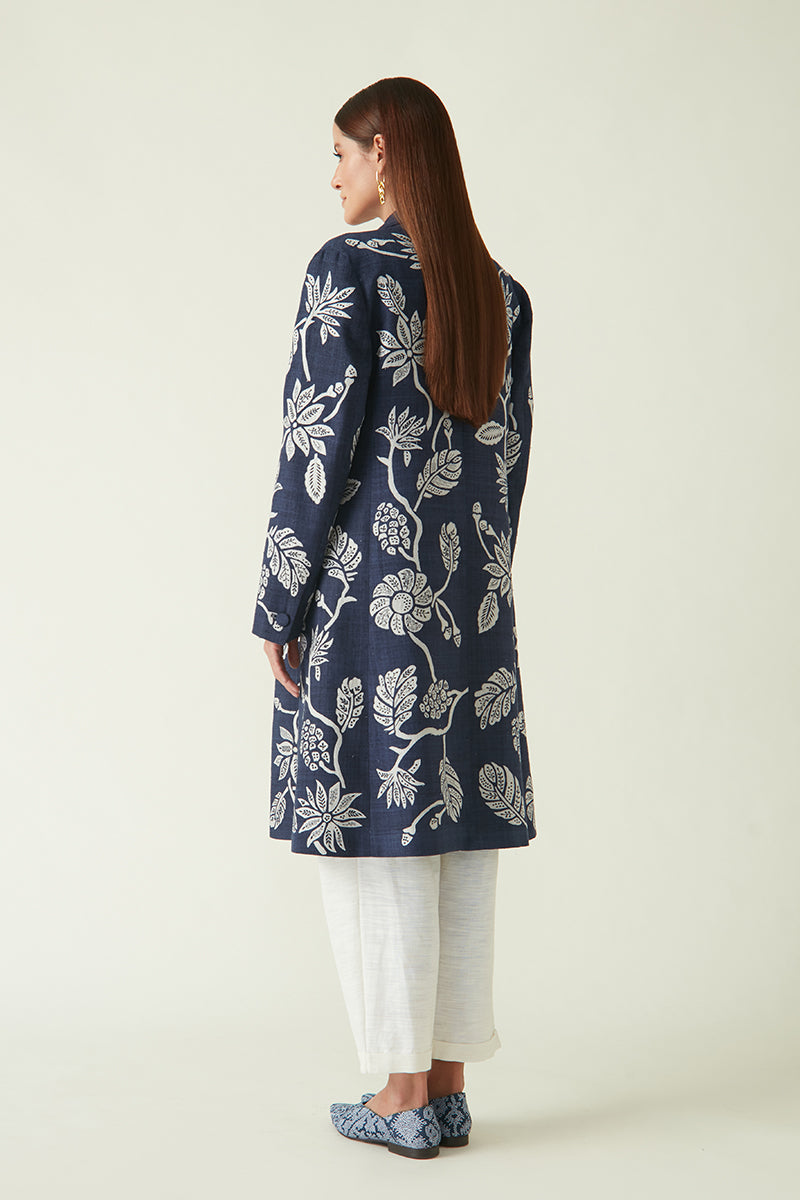 Summer Jacket Matka Silk Gede Embroidered-Java E2-Fashion Edit-7JV-69-Payal Pratap - Shop Cult Modern