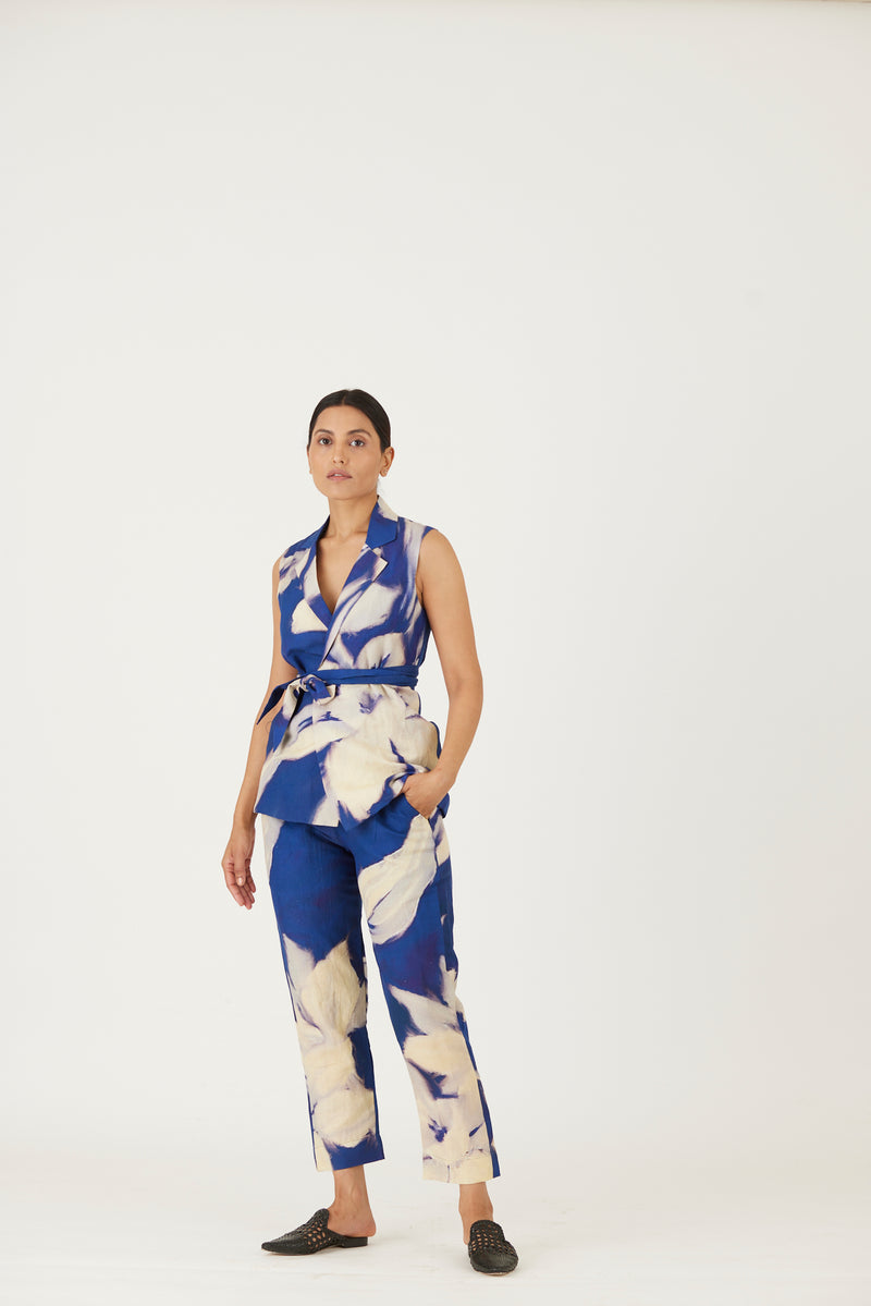 New Season Fall 23/Summer 24-Jacket Set-Linen-Chicory 
Blue-YAMLS20-Fashion Edit Yam - Shop Cult Modern