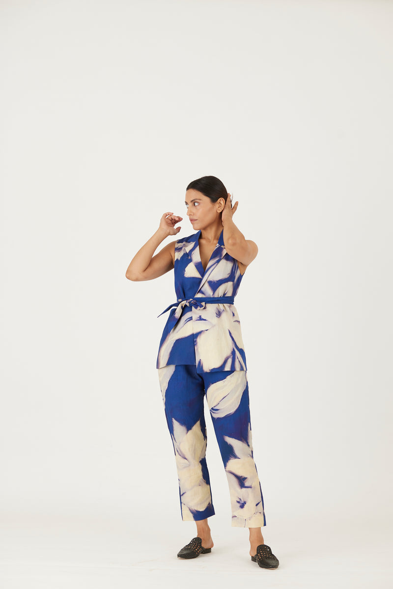 New Season Fall 23/Summer 24-Jacket Set-Linen-Chicory 
Blue-YAMLS20-Fashion Edit Yam - Shop Cult Modern