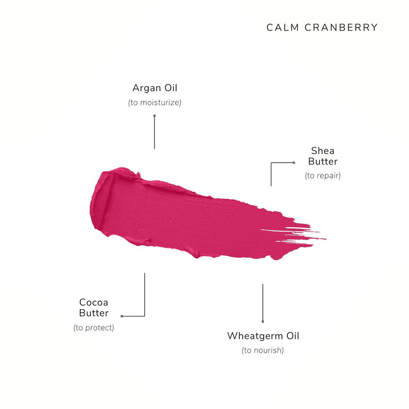 Clean Beauty & Spa New Collection-Mini Creme Lipstick-Calm Cranberry-Fashion Edit Asa Beauty - Shop Cult Modern
