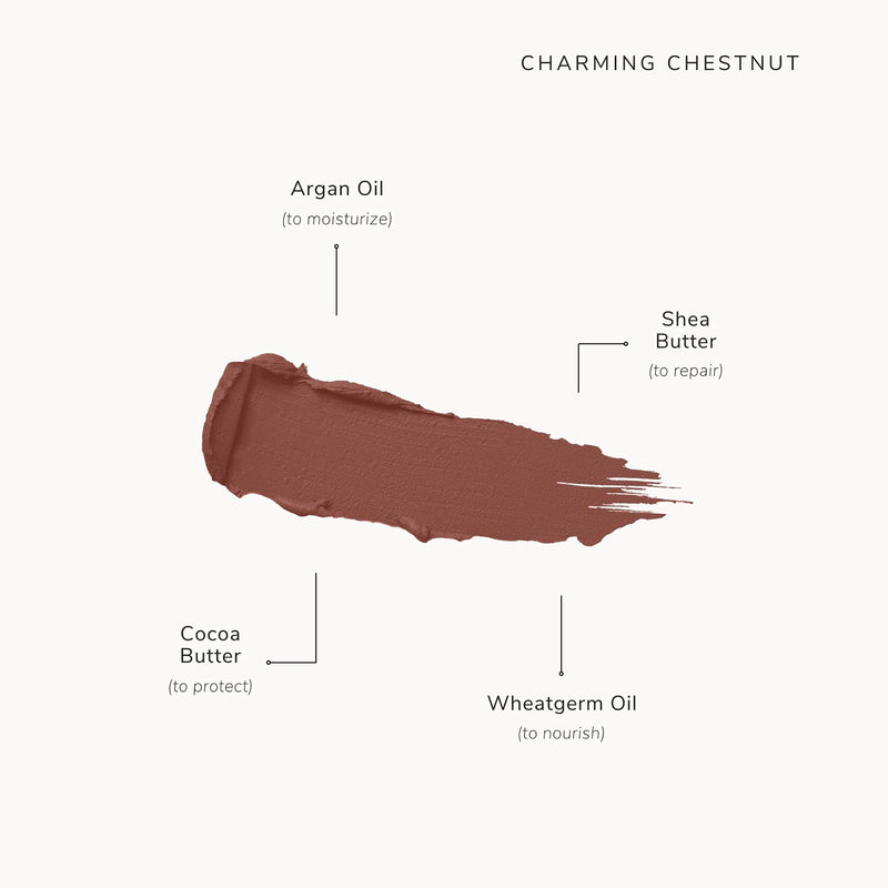 Clean Beauty & Spa New Collection-Mini Creme Lipstick-Charming Chestnut-Fashion Edit Asa Beauty - Shop Cult Modern