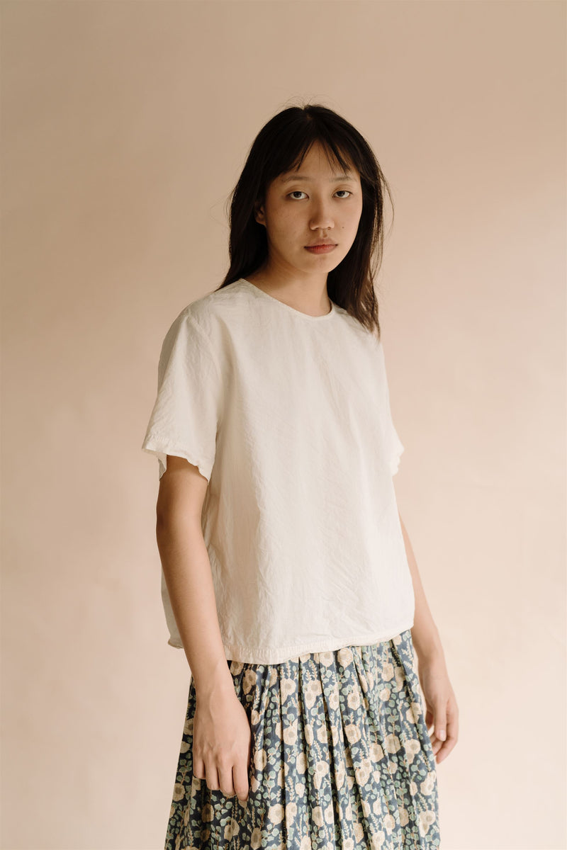 New All Season Top Cotton Poplin Toco Natural White-R.B.-Fashion Edit Runaway Bicycle - Shop Cult Modern