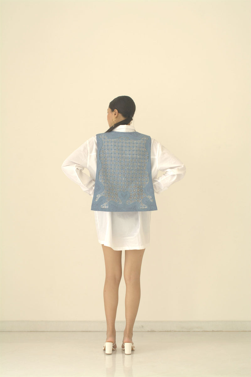 New Season Summer to Fall 2024-Shirt Button Down Cotton White-WH/C/019-Suzanne-Fashion Edit Hemji - Shop Cult Modern