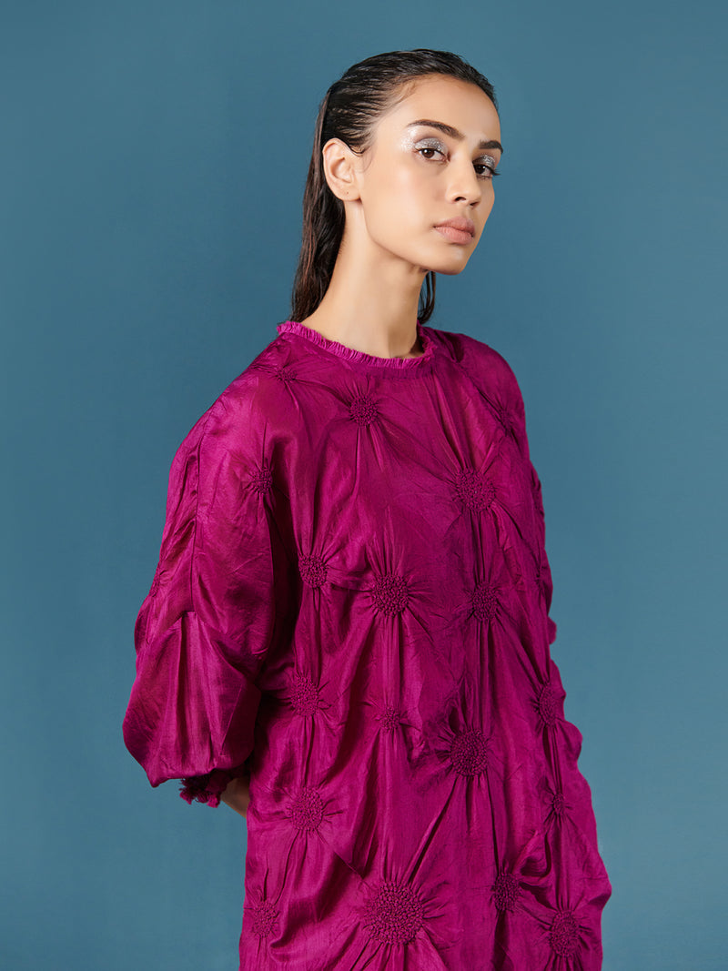 summer dress with slip silk smocked circles-fashion edit-after dark-38-ilk - Shop Cult Modern