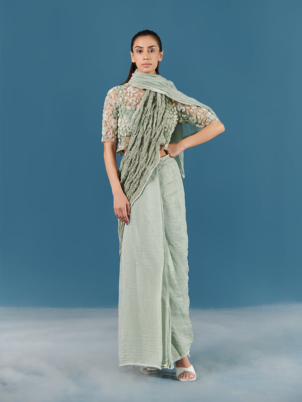 summer sari silk smocked drape-fashion edit-after dark-70-ilk - Shop Cult Modern