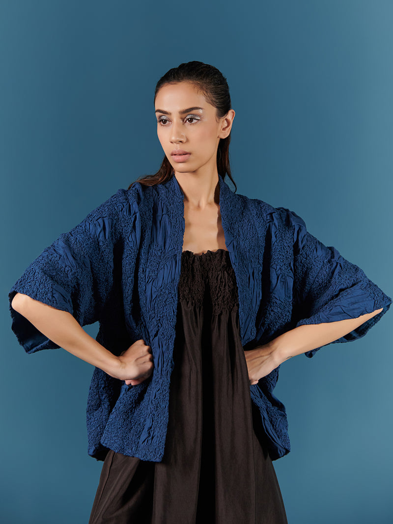 summer jacket cotton satin smocked-fashion edit-after dark-96-ilk - Shop Cult Modern