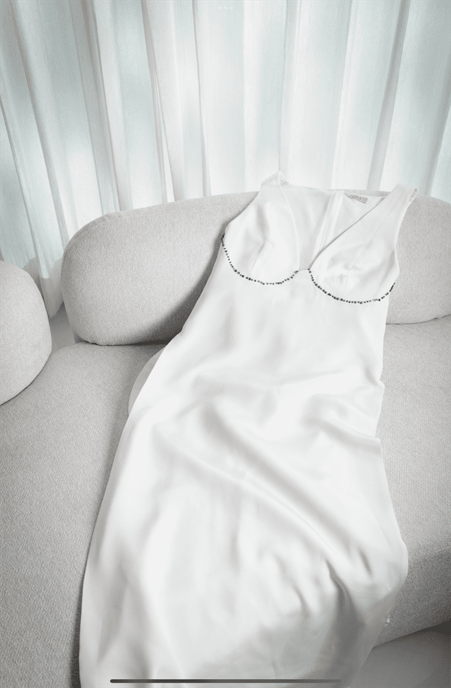 New Season Summer to Fall 2023-Top Singlet Silk Crepe White-WH/CR/070-Suzanne-Fashion Edit Hemji - Shop Cult Modern
