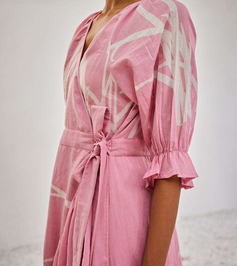 hush pink dress HUSH Alena Broderie Detail Maxi Dress