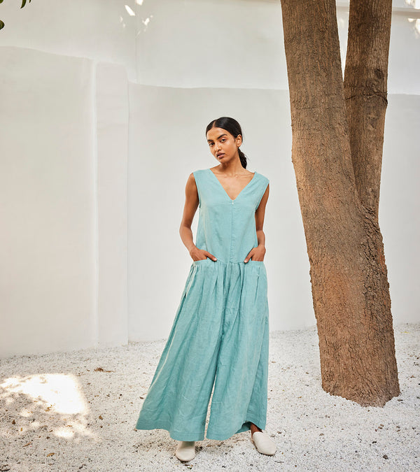 Summer Jumpsuit Linen-Fashion Edit-Oh Sussana-KW758-Khara Khapas - Shop Cult Modern