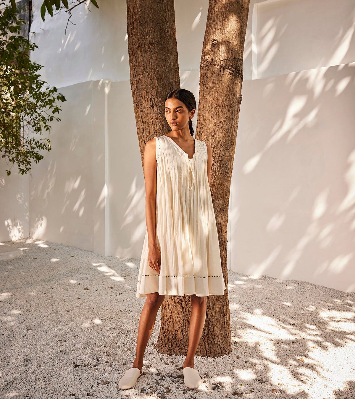 mulmul cotton dresses online Off White Mulmul Maxi Dress