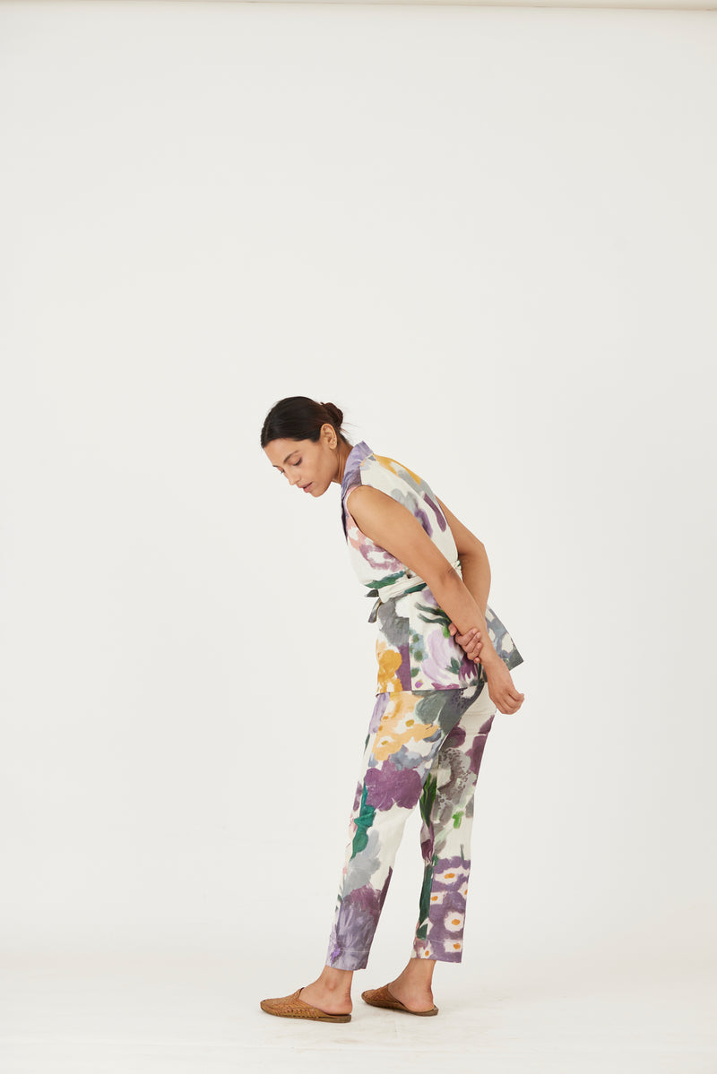 New Season Fall 23/Summer 24-Jacket Set-Linen-Mara Multi Color-YAMLS15-Fashion Edit Yam - Shop Cult Modern