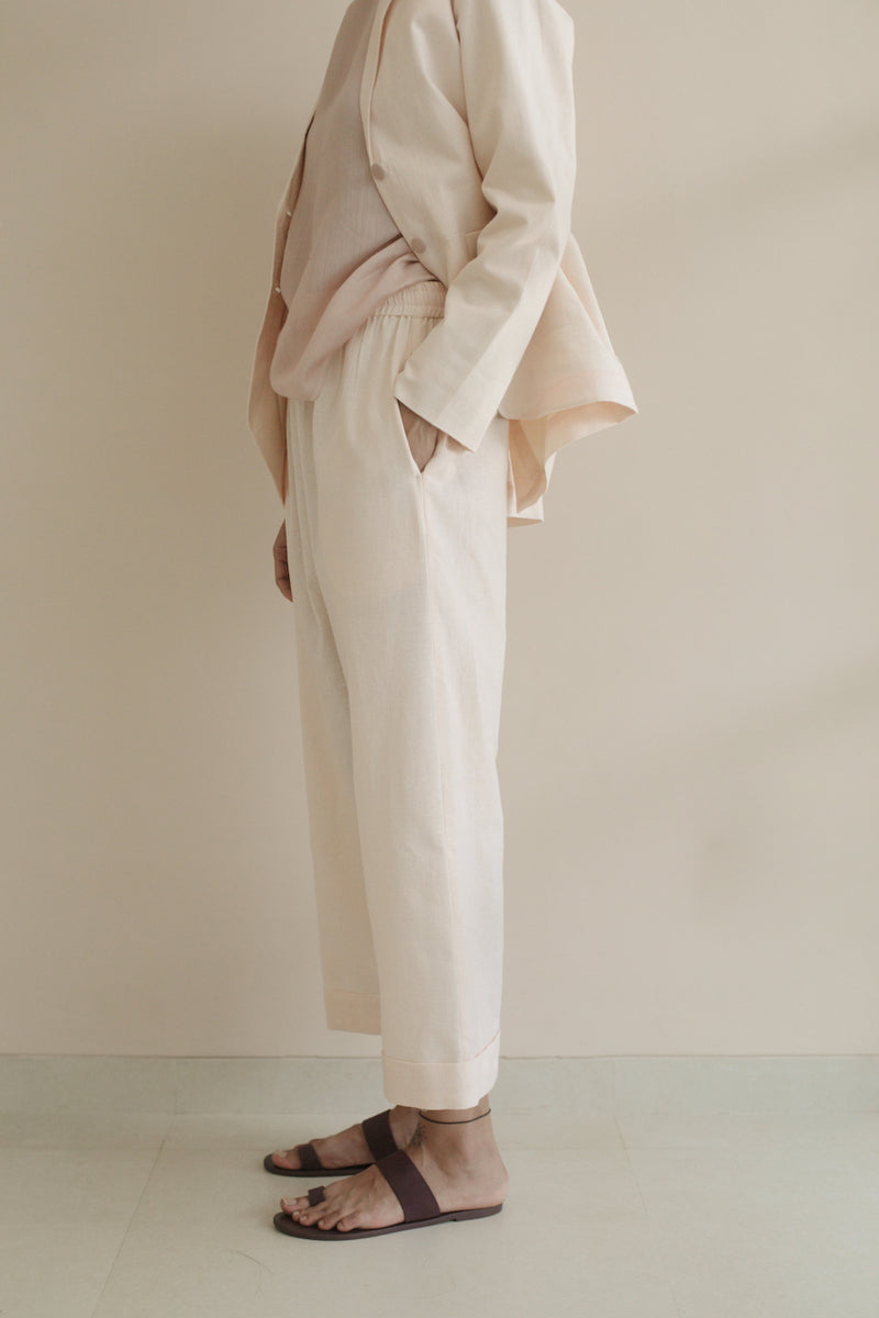 New All Season Pant Handloom Cotton Nico Light Pink-R.B.-Fashion Edit Runaway Bicycle - Shop Cult Modern