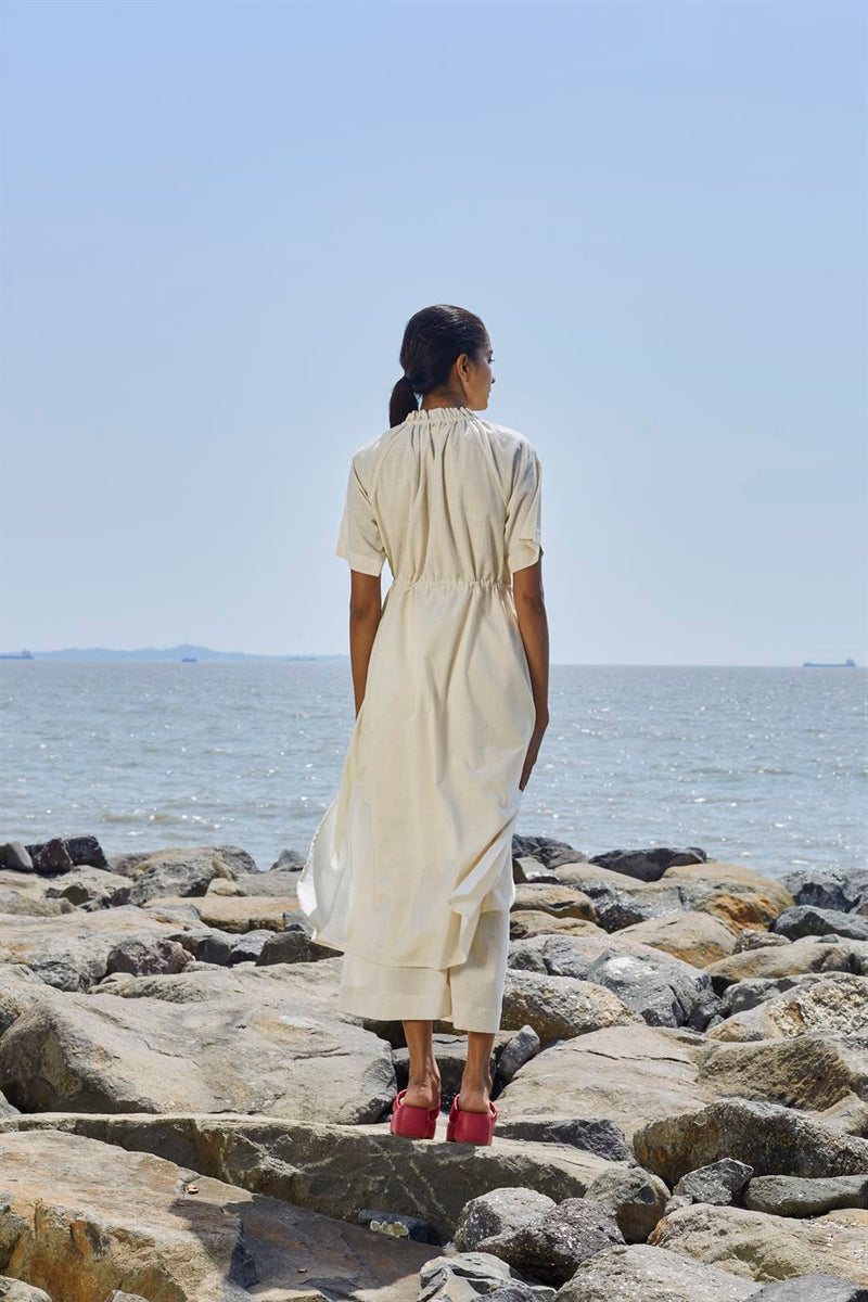 New Season Summer/Fall 24-Tunic Tora Cotton Offwhite-MT Tora Tunic-Oatmeal Slub-Fashion Edit Mati - Shop Cult Modern