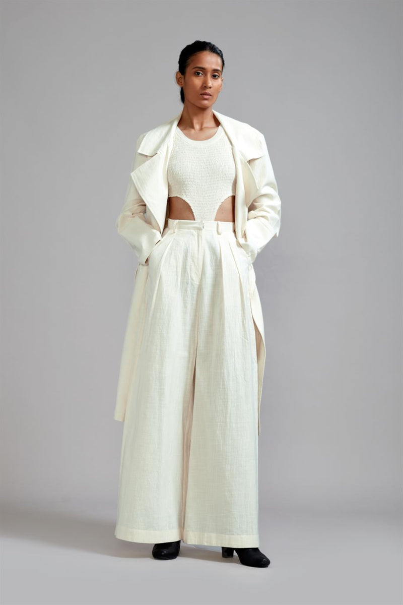 New Season Summer/Fall 24-Jacket Trench Cotton Offwhite-MT KA TR Jacket-Offwhite-Fashion Edit Mati - Shop Cult Modern