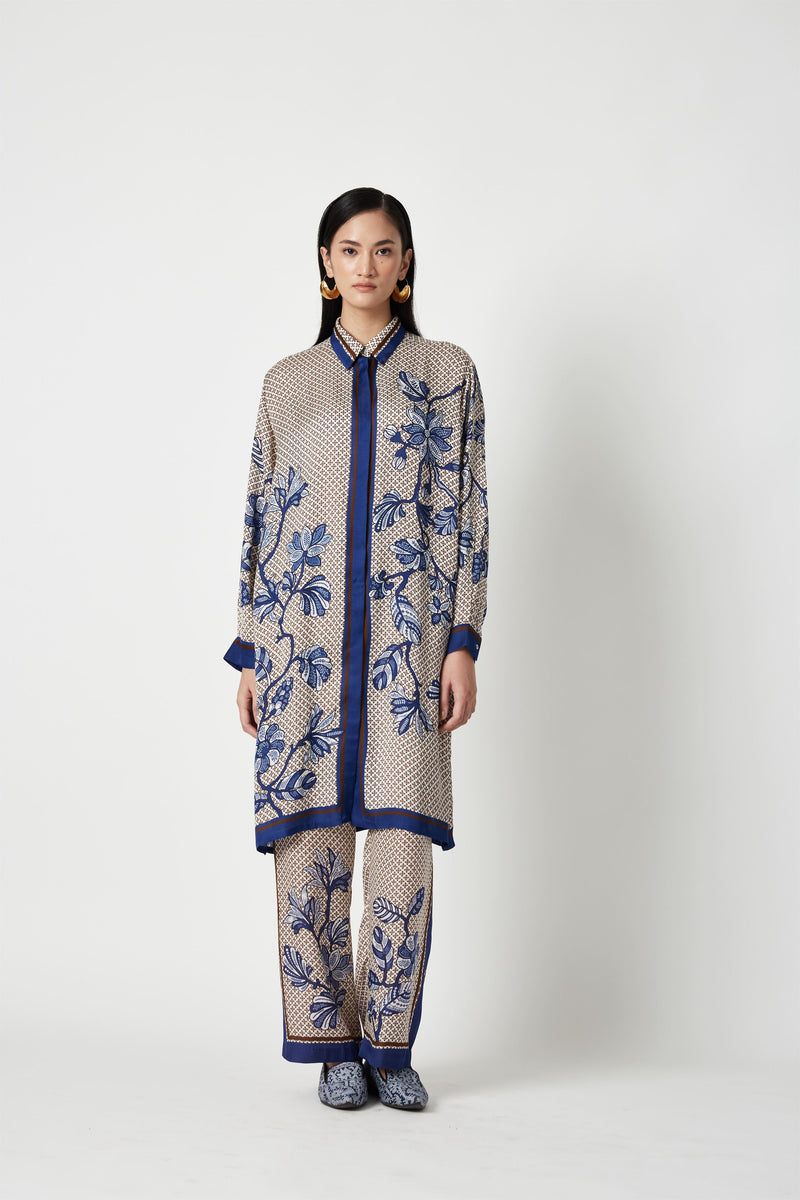 Summer Kurta Set Modal Satin Bangka Printed-Fashion Edit Java 3-9JV-123B-Payal Pratap - Shop Cult Modern