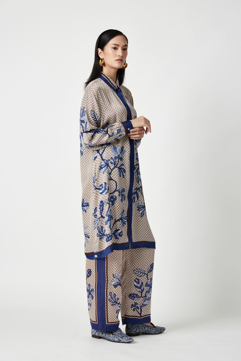 Summer Kurta Set Modal Satin Bangka Printed-Fashion Edit Java 3-9JV-123B-Payal Pratap - Shop Cult Modern